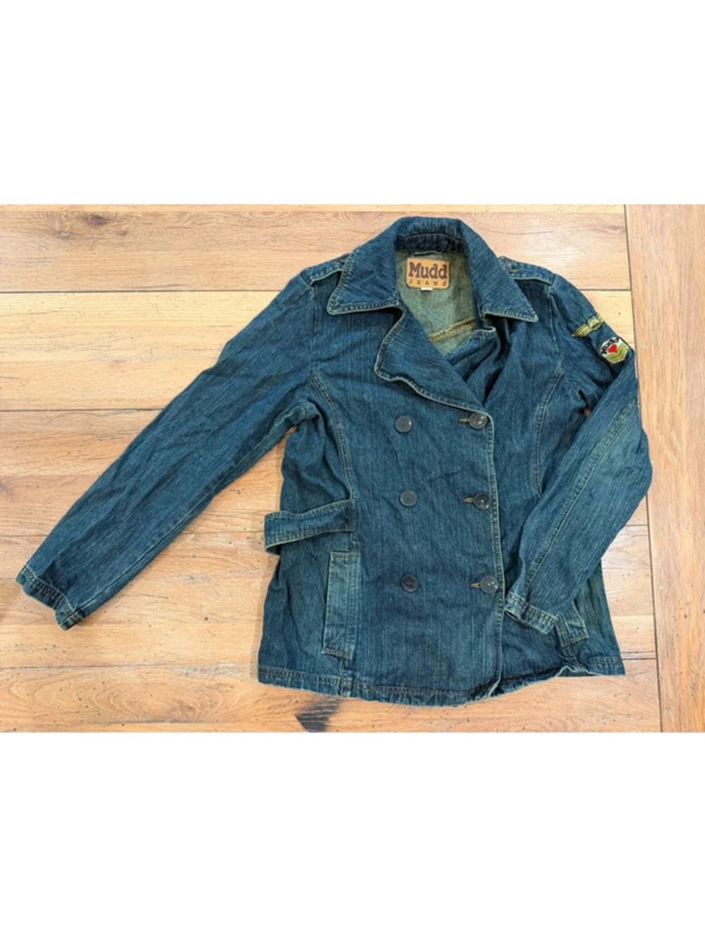 Vintage Mudd Jeans denim pea coat Size medium